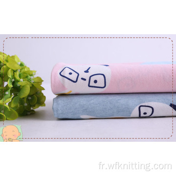 Tissu en coton à imprimé enfant en jersey de coton